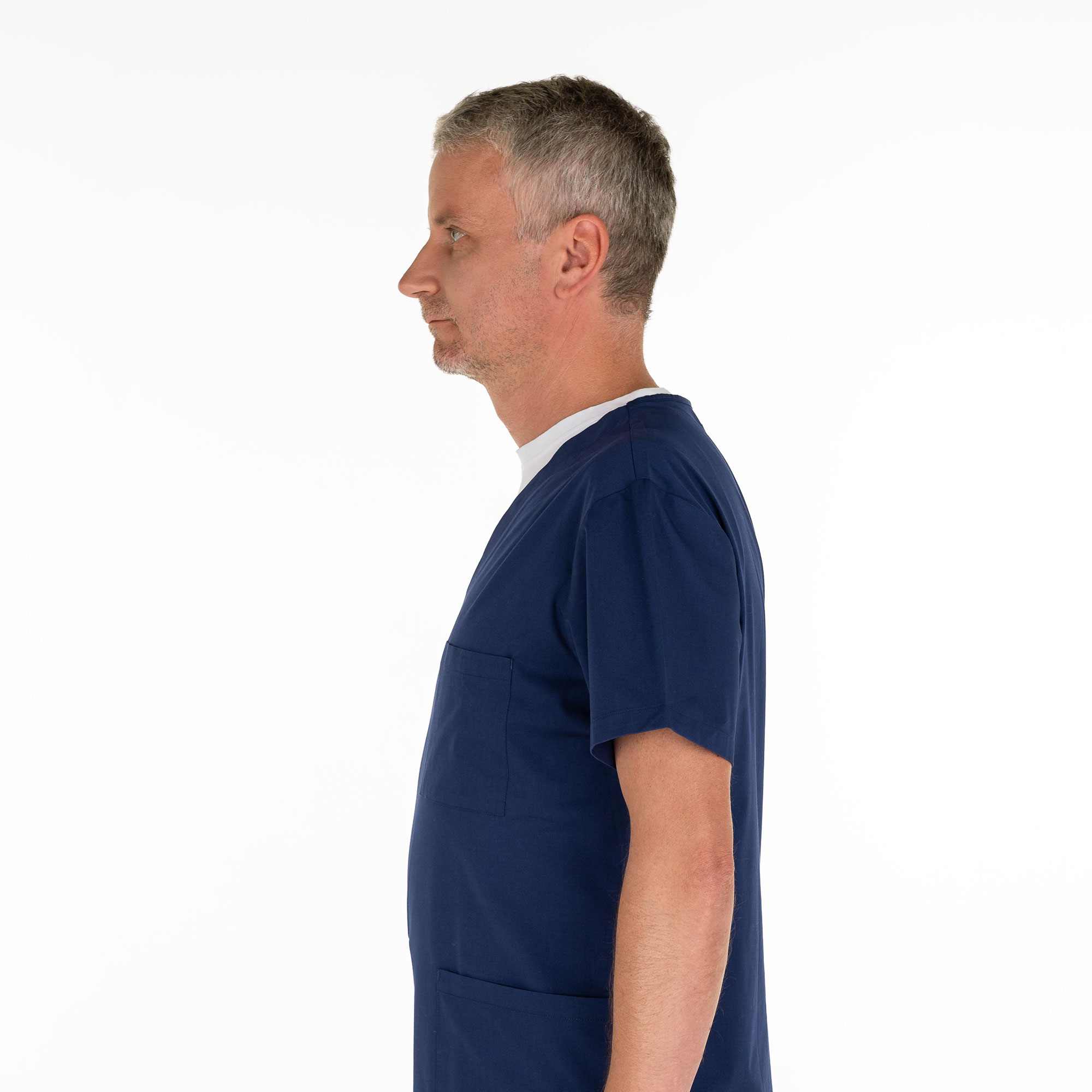UNIBLANCH Primo Men’s Scrub Top – Premium 3 Pocket Breathable Medical Uniform Shirt with Underarm Mesh Cooling Design - Image 3