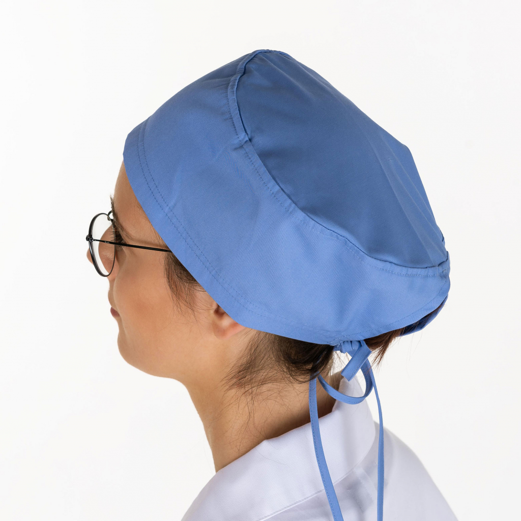 UNIBLANCH Ceil Blue nurse cap for doctors and nurses, adjustable medical work hat