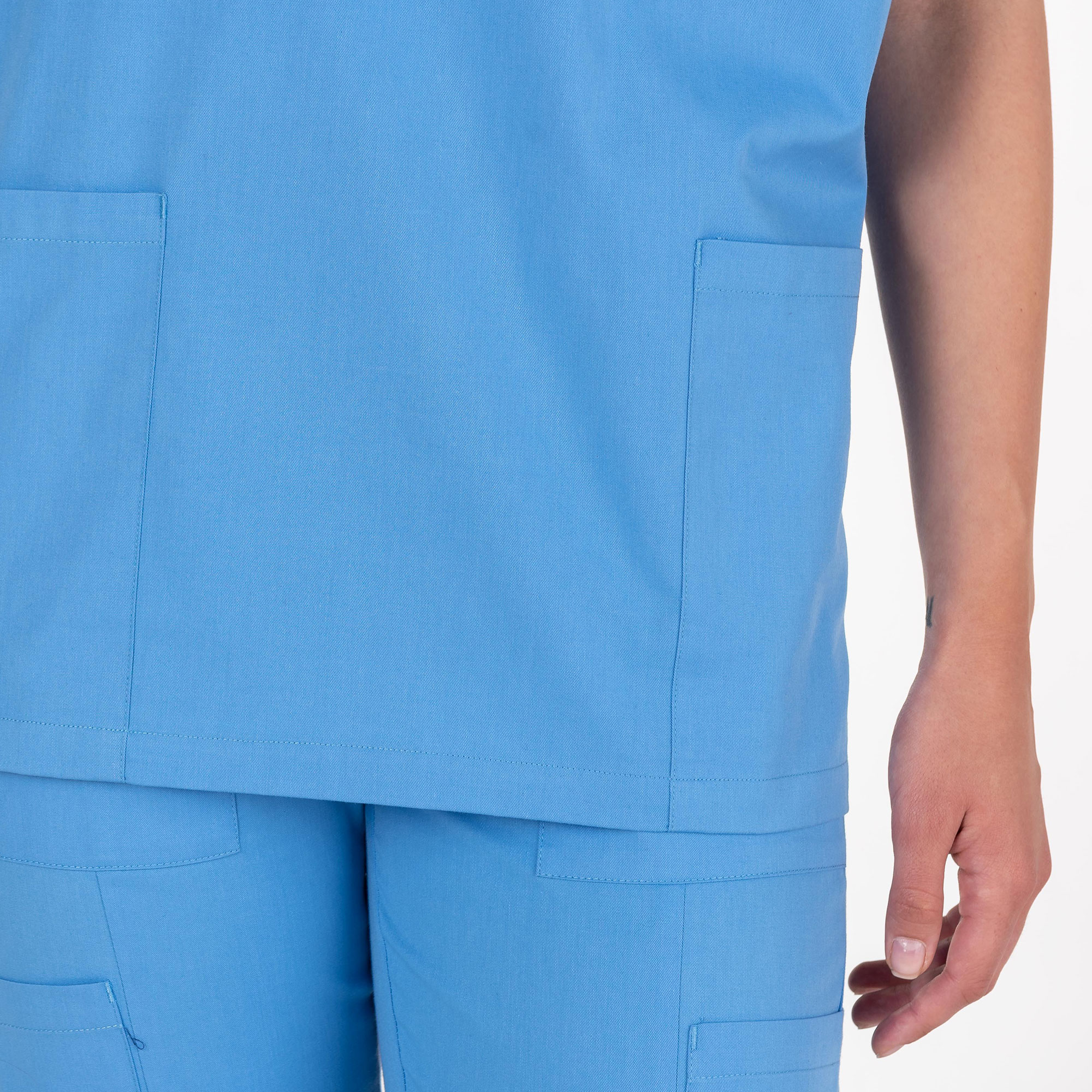 UNIBLANCH Aliquis Unisex Medical Scrub Top – Classic V-Neck 3 Pocket Nursing Uniform Shirt - Image 6