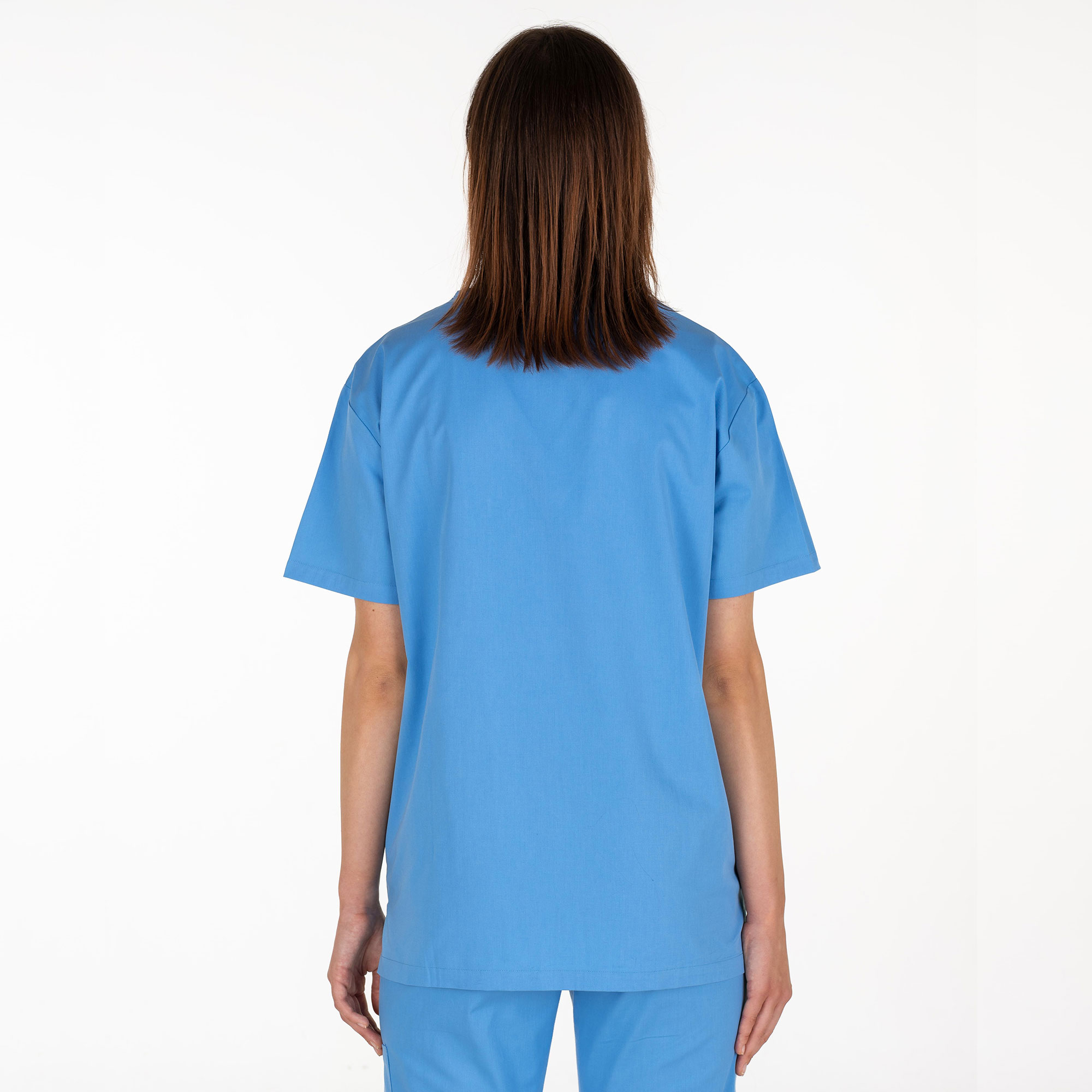 UNIBLANCH Aliquis Unisex Medical Scrub Top – Classic V-Neck 3 Pocket Nursing Uniform Shirt - Image 3
