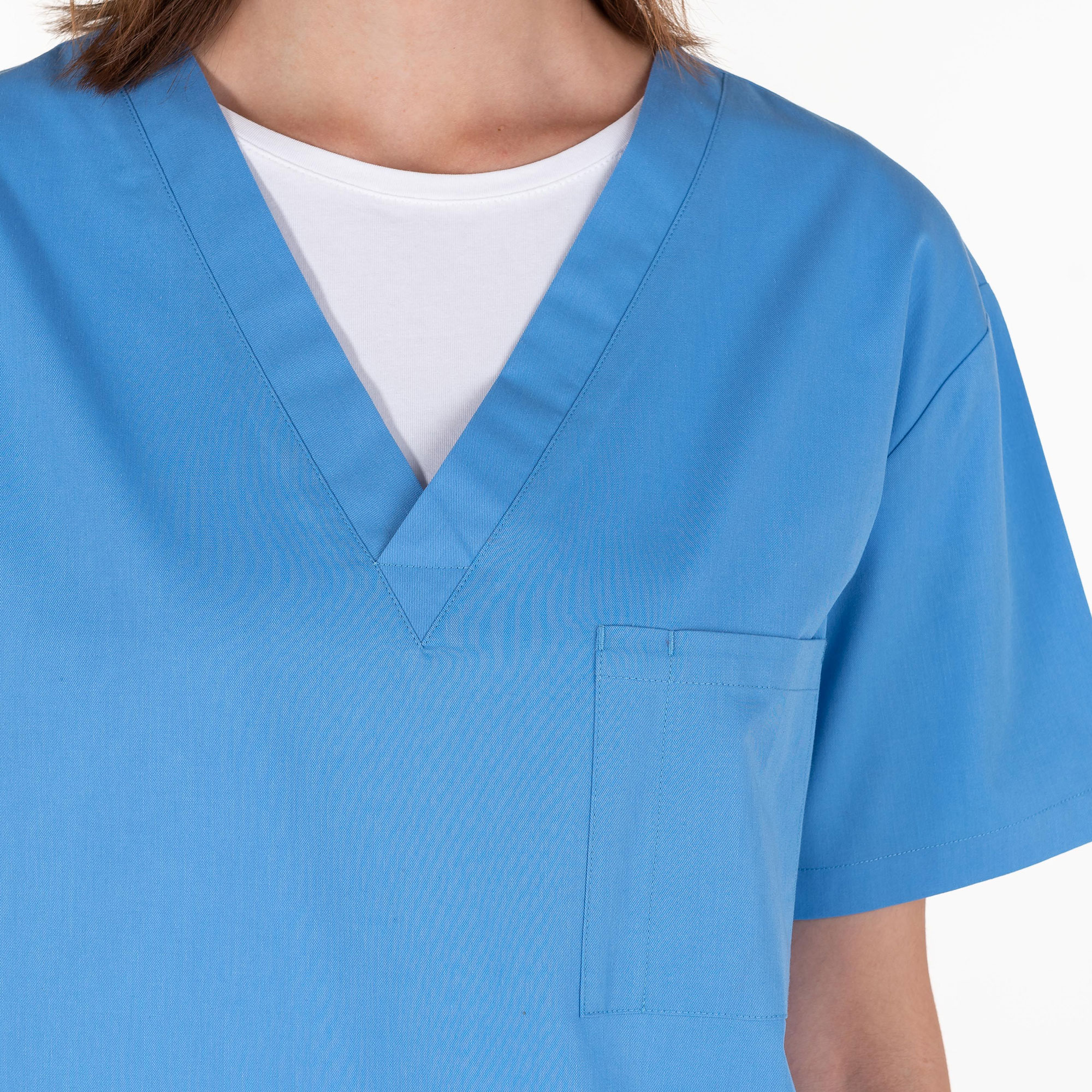 UNIBLANCH Aliquis Unisex Medical Scrub Top – Classic V-Neck 3 Pocket Nursing Uniform Shirt - Image 5